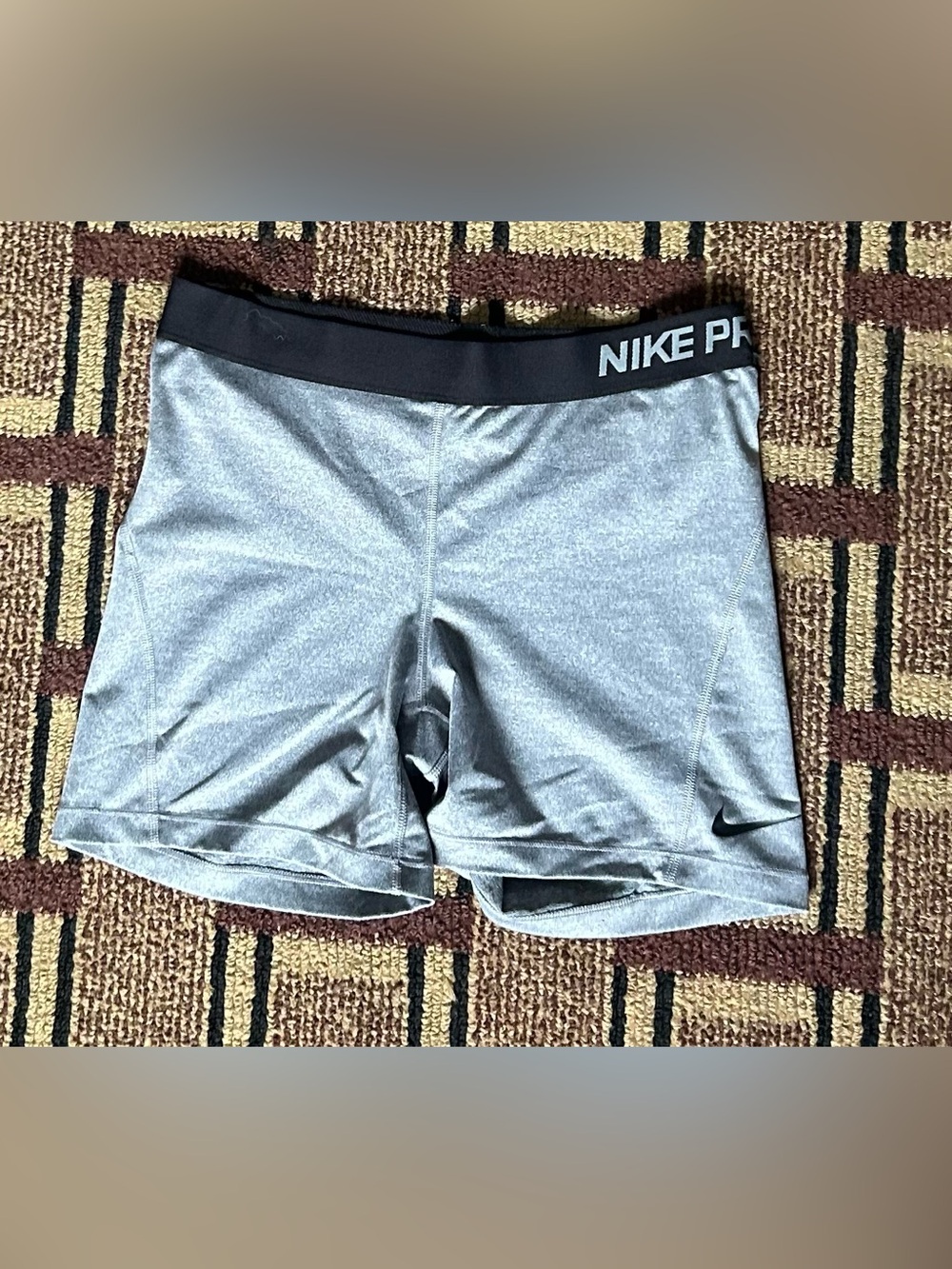 Nike Pro Gray Women's Athletic Compression Shorts